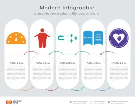 High performance infographics design Stock Illustration