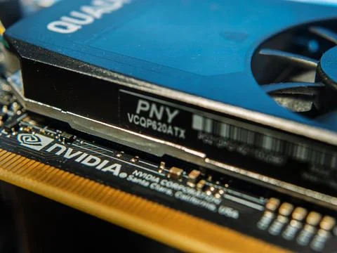 High-Performance PNY NVIDIA Graphics Card for Gaming Stock Photos