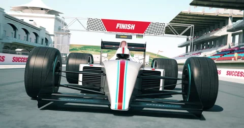 High performance racing car speeding before engine visualization. Stock Footage 329663656