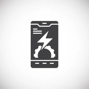High performance related icon on background for graphic and web design. Creative Stock Illustration