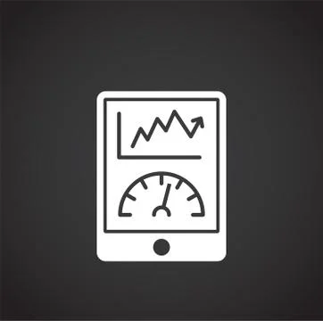 High performance related icon on background for graphic and web design. Creative Stock Illustration