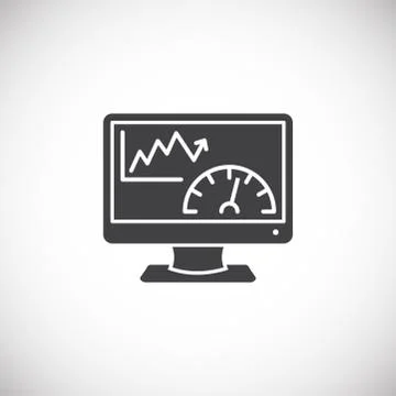 High performance related icon on background for graphic and web design. Creative Stock Illustration