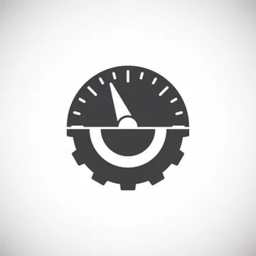 High performance related icon on background for graphic and web design. Creative Stock Illustration