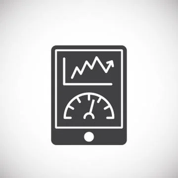 High performance related icon on background for graphic and web design. Creative Stock Illustration