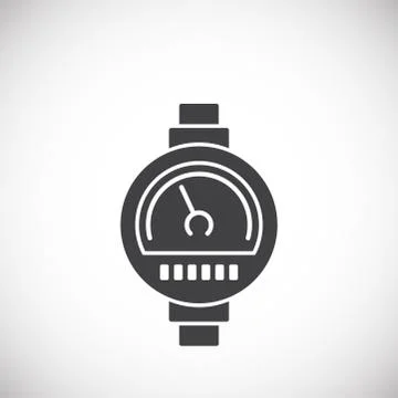 High performance related icon on background for graphic and web design. Creative Stock Illustration