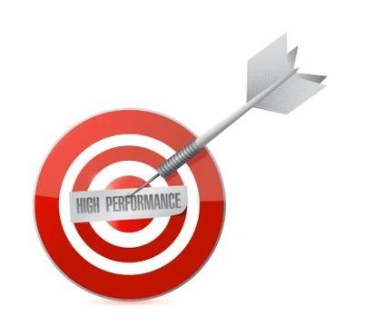 High performance target illustration design Stock Illustration