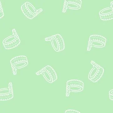 High performance tires line seamless pattern Stock Illustration