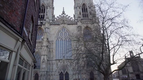 High Petergate To York Minster Stock Footage 242706884