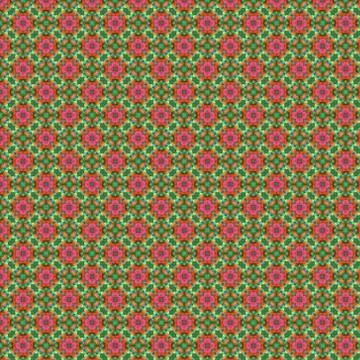 High pixel abstract geometric background pattern with pink and green colors Illustrazione stock
