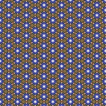 High pixel abstract geometric background pattern with blue and brown color Illustrazione stock