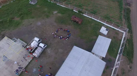 High Point of Interest Shot over Children Stock Footage 63609883