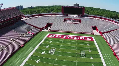 High Points Solutions Stadium, Rutgers aerial Stock Footage 49830042