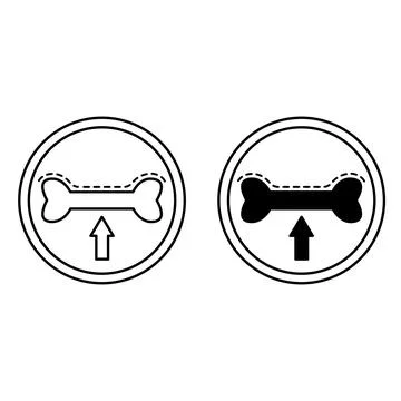 High Potency Calcium Icons. Black and White Vector Icons. Strengthening Bon.. Illustrazione stock