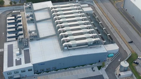 High Power Data Center Infrastructure and Energy Systems. Siziano, Italy Stock Footage 342128382