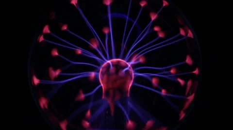 High Power Electric Plasma Lightning Ball Toy Stock-Footage 62221733