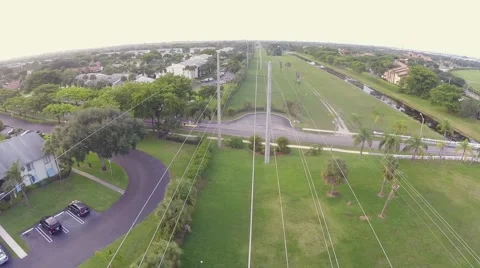 High Power Electrical lines Stock Footage 49961239