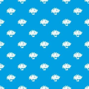 High power explosion pattern seamless blue Illustrazione stock