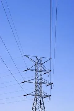 High Power Lines Stock Photos