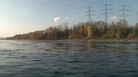 High power pylons 24 Stock Footage 1038463