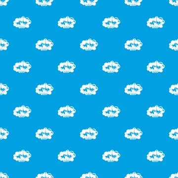 High powered explosion pattern seamless blue Stock Illustration