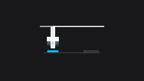 High Precision Automated Multi Channel Pipetting Robotic Gantry for Pcr Gen.. Stock Footage 347627161