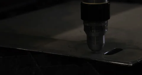 High precision CNC laser cutting metal sheet. Modern technologies allow to Stock Footage 87869349