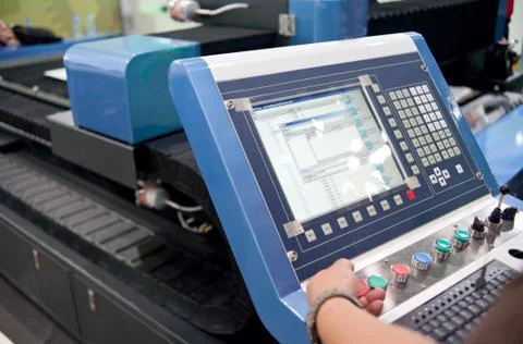 High-precision computer engraving machine Stock Photos