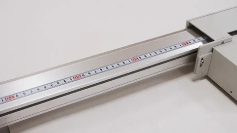 High precision digital cutting system - flatbed cutter, router during work with Stock Footage 152910407