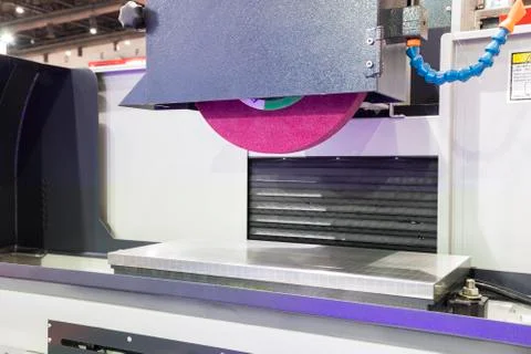 High precision horizontal grinding CNC machine Stock Photos