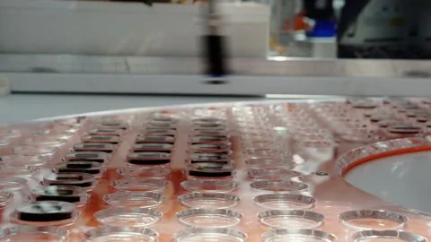 High-precision robotic arm control at the exhibition. Stock Footage 156525637