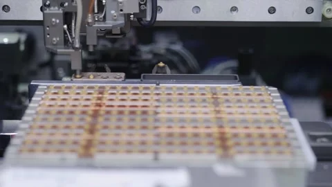 High Precision SMT Line Automation 4K 库存影片 340063399