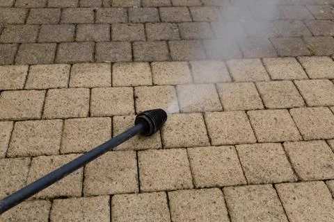 High pressure cleaning Stock Photos