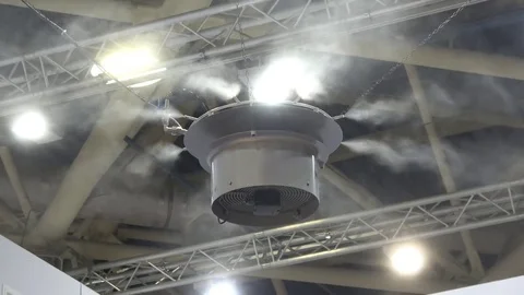 High pressure humidification system with one or more humidification units Stock Footage 74364279