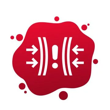 High pressure icon, vector pictogram Stock Illustration