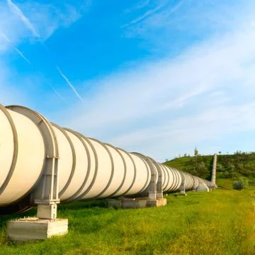 High pressure pipeline Foto stock