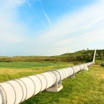 High pressure pipeline Foto stock
