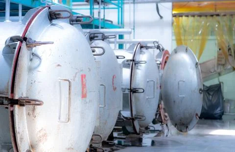High pressure processing or high hydrostatic pressure machine for food produc Foto stock