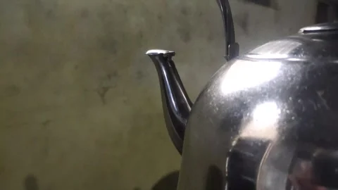 The High-Pressure Steam of The Kettle Stock Footage 314807907