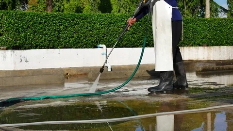 high pressure water 02 Stock Footage 69789049