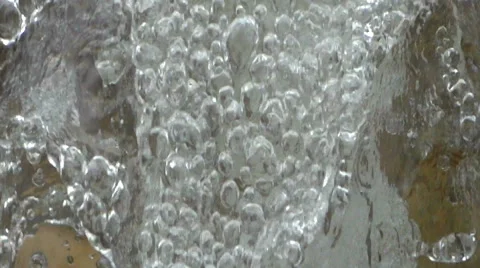 High pressure water bubbles Stock Footage 66298555