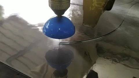 High Pressure Water Jet Cutting Machine for Various Materials Stock Footage 168922489