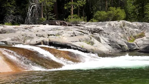 High Pressure Waterfall Stream Stock Footage 242024983