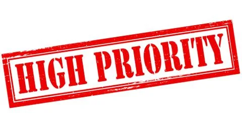 High priority Stock Illustration