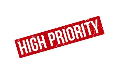 High Priority Rubber Stamp Seal Vector Stock Illustration