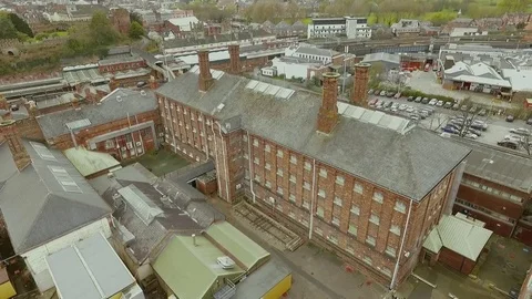 High prison tilt down Video stock 82460863