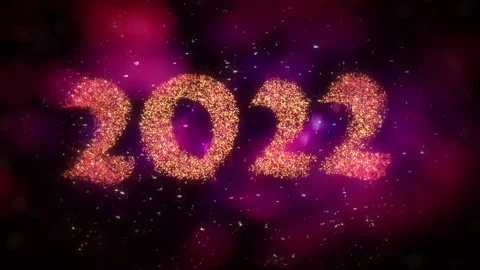 High quality 2022 New Year backgrounds animation. Best for New Year's Eve, fr Stock Footage 160742486