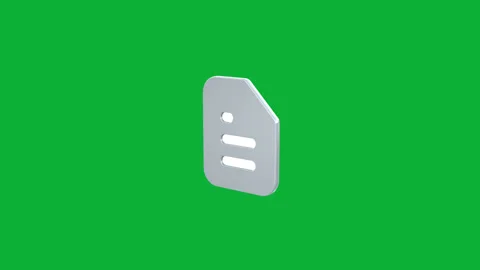 High-Quality 3D Document File Sign Rotating Animation: Enhance Your Content Stock Footage 267100727