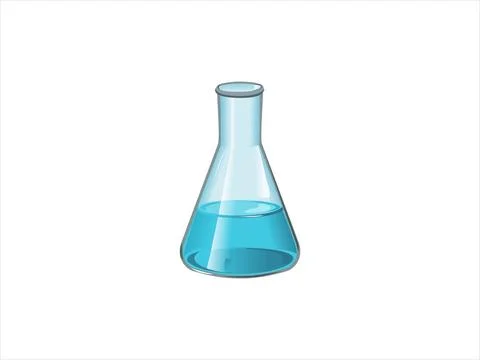 High quality 3D realistic render of laboratory glassware and scientific appar 스톡 일러스트