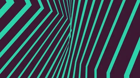 A high-quality 3D render featuring a complex pattern of converging teal lin.. Illustrazione stock