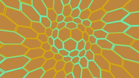 A high-quality 3D render featuring an intricate honeycomb pattern that crea.. 스톡 일러스트